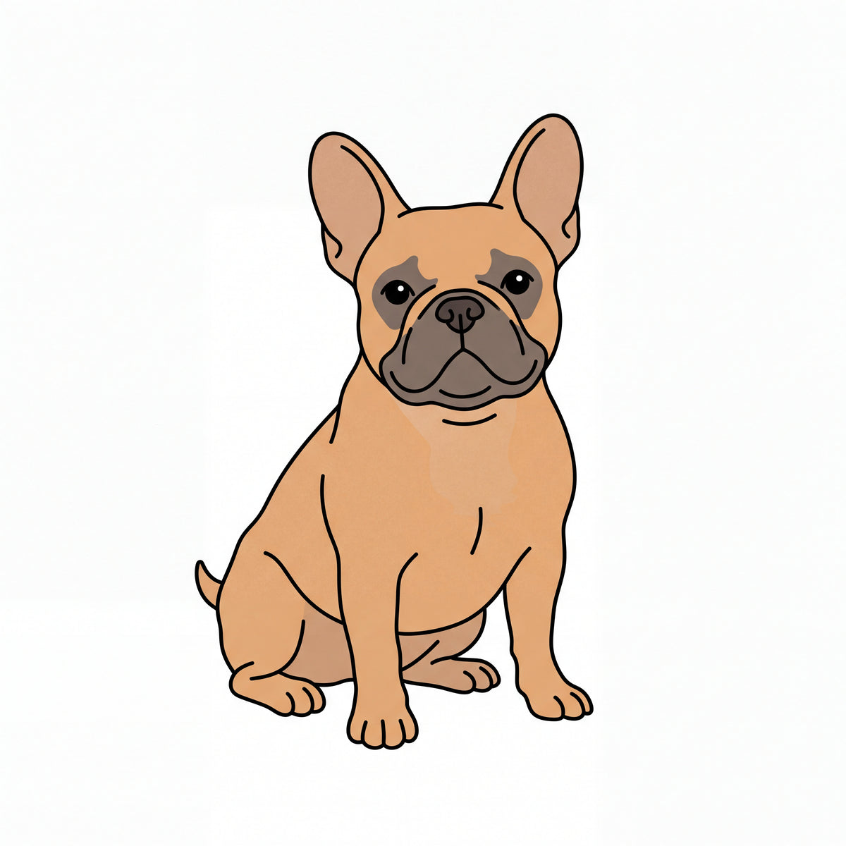 PawTale Press artwork: French Bulldog (fawn), Modern line style