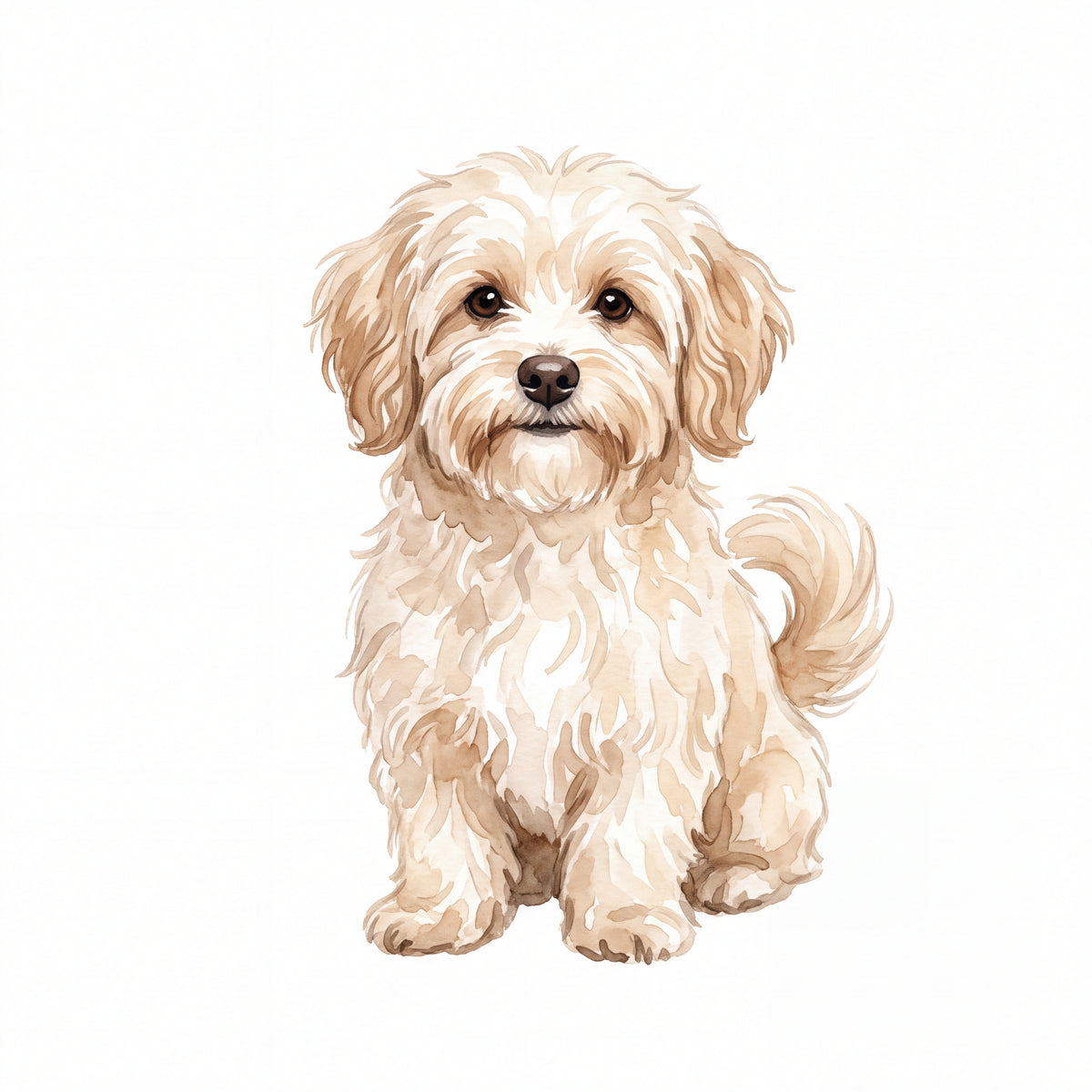 PawTale Press artwork: Havanese, Watercolor style